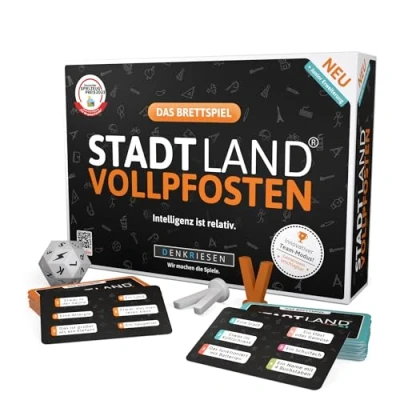 Afbeelding van DENKRIESEN STADT LAND VOLLPFOSTEN® Brettspiel + Junior Erweiterung: Intelligenz ist relativ.