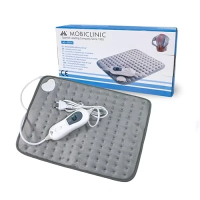 Afbeelding van Mobiclinic Elektrisch kussen Warmtekussen 40x30 cm 3 warmtestanden Automatische uitschakeling Max. 38 graden