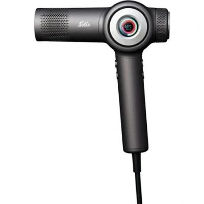 Afbeelding van Solis AirVolution 3804 Föhn Fohn Beschermt tegen Gespleten Haarpunten Lichtgewicht Haardroger (335 g) Automatische Reiniging Hair Dryer Haarfohn Zwart