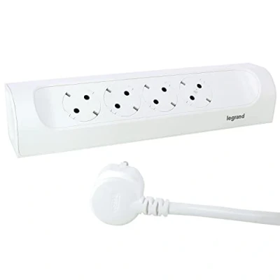 Afbeelding van Legrand 90 monteerbare contactdoos 4x2p a 1m snoer wit 694501
