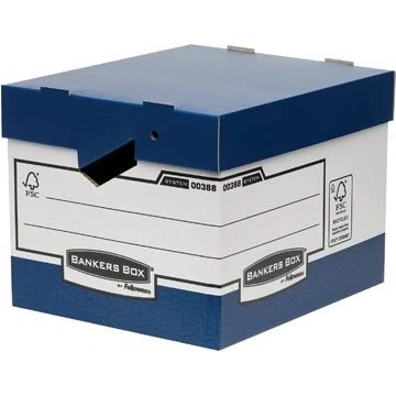 Afbeelding van Bankers Box Archiefdoos, Formaat 33,3 X 29,2 40,4 Cm, Blauw Archiefdoos