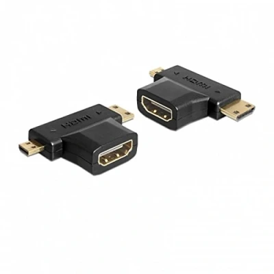 Afbeelding van HDMI naar mini en micro verloopstekker Delock