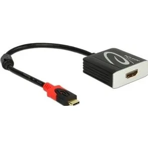 Afbeelding van Premium USB C naar HDMI adapter met DP Alt Mode (4K 60 Hz) / zwart 0,20 meter