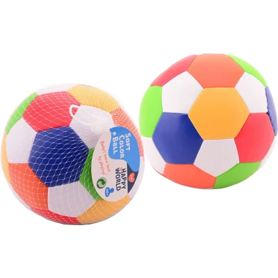 Afbeelding van Johntoy zachte bal Happy World 15 cm multicolor