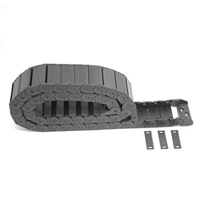 Afbeelding van Befenybay R28 Interne maat 15X40mm 1Meter Lengte Zwart Plastic Flexibele Slepen Ketting Kabel Draad Carrier Binnen Open Type voor 3D printer en CNC machines (15 mmX40 mm Open)