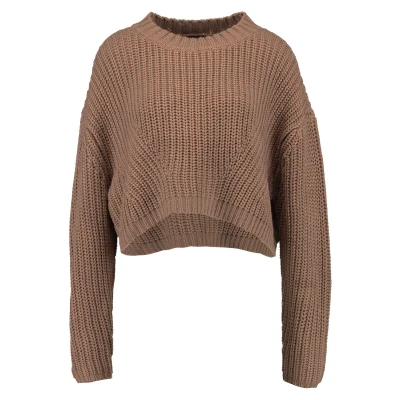 Afbeelding van Urban Classics WIDE Trui, Dames, Maat: Medium, Taupe