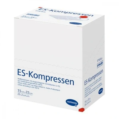 Afbeelding van ES Steriele kompressen, 8 keer, 7,5 x cm, 25 2 stuks
