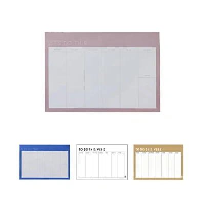 Afbeelding van Design Letters A5 weekplanner 2023, ontworpen in Denemarken, gebruik de 60 pagina&#039;s planner als studieplanner, dagplanner, vakantieplanner, weekplanner, om eenvoudig af te scheuren