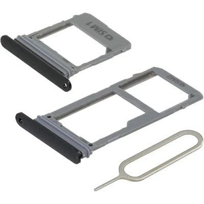 Afbeelding van MMOBIEL Sim Tray Kaart Houder Nano Slot Compatibel met Samsung Galaxy A8 Plus (zwart)
