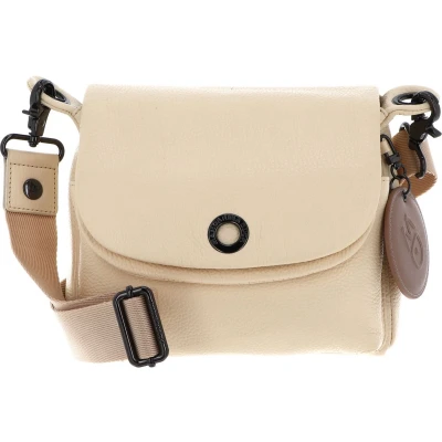 Afbeelding van MANDARINA DUCK Leren Schoudertas Mellow Leather Crossover Bag Macadamia Beige