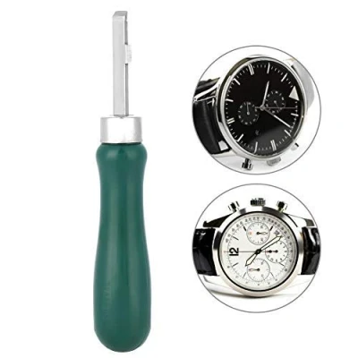 Afbeelding van Jadpes Horloge Cover Opener, 6848 Rvs Dubbele Niveau Persen Case Terug Opener Mes Tool