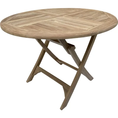Afbeelding van Decomeubel Ronde inklapbare Tuintafel
