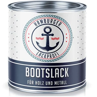 Afbeelding van Hamburger Lack Profi Bootlak, mat voor hout en metaal, kleurloos, blanke lak, jachtlak, jachtkleur, bootkleur (2,5 l)