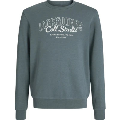 Afbeelding van Jack&amp;Jones mini jongens trui MAKOTO Stormy Weather Big Print Regular Fit