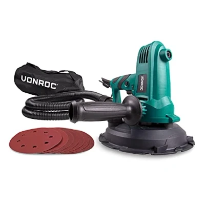 Afbeelding van VONROC Schuurmachine 750W Ø180MM Plafond &amp; Muur Incl. slang stofopvangzak