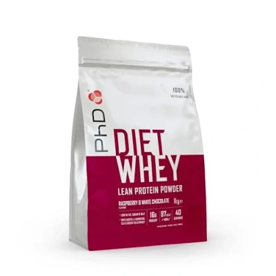 Afbeelding van PhD Diet Whey Raspberry &amp; White Chocolate (1000 gr)