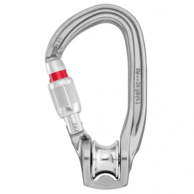 Afbeelding van Petzl Rollclip Z, karabijnhaak met katrol screw lock