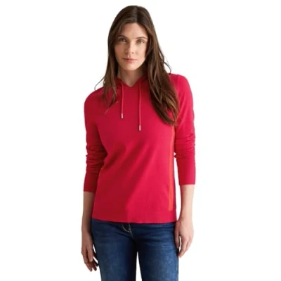 Afbeelding van Cecil Kuscheliger Hoodie, Dames, Maat: Large, Rot