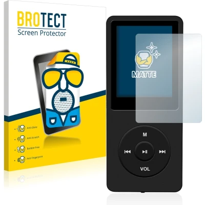 Afbeelding van BROTECT Screenprotector voor AGPtek 8GB MP3 Player Folie Beschermfolie matte (2 Stuks)