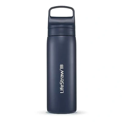 Afbeelding van LifeStraw Go Series Dubbelwandige BPA vrije vacuüm geïsoleerde 18oz roestvrijstalen waterfles voor reizen en dagelijks gebruik; Egeïsche Zee