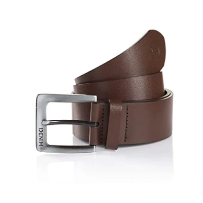 Afbeelding van TOM Tailor Denim Riem, Heren, Maat: 80, Brown uni