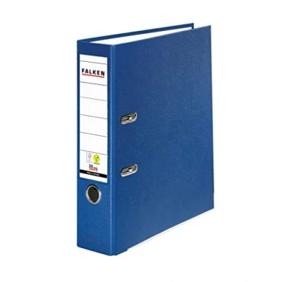 Afbeelding van Falken Ordner PP Color DIN A4 Rugbreedte: 80 mm Blauw 2 beugels 9984063