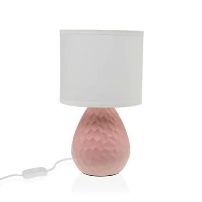 Afbeelding van Bureaulamp Versa Roze Wit Keramisch 40 W 15,5 x 27,5 cm