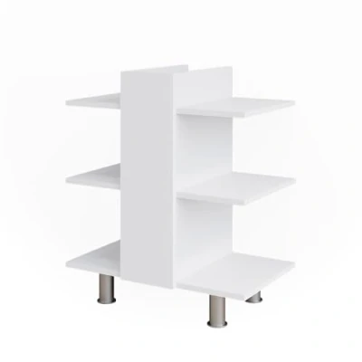 Afbeelding van Vicco Wastafelonderkast &quot;Fynn&quot;, Wit, 60 x 70 cm met 6 legplanken