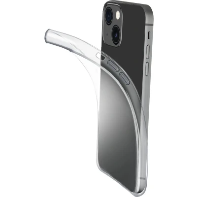Afbeelding van Cellularline Fijn iPhone 15 Plus Ultradunne en transparante beschermhoes van zacht rubber Ultradun ontwerp Beschermde randen, knoppen aansluitingen Transparant