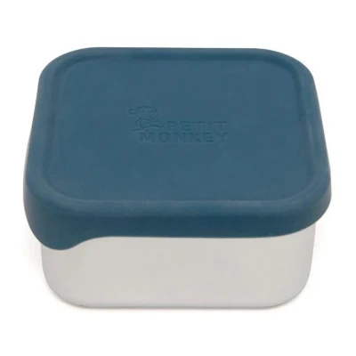 Afbeelding van Petit monkey rvs snackdoosje lucy balsam blue