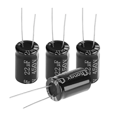 Afbeelding van 20 stks 450 V 22 uf 105 Leads Axiale Elektrolytische Polar Condensator Elektronische Component