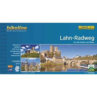 Afbeelding van Lahntal Radweg: Von der Quelle zum Rhein. 251 km, 1:50.000, wetterfest/reißfest, GPS Tracks Download, LiveUpdate