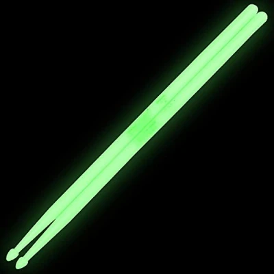 Afbeelding van OriGlam 5A lichtgevende oplichting Drumstokken, oplichtende drumsticks, heldere gloed in de donkere drumsticks (groen)