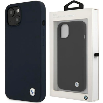 Afbeelding van BMW BMHCP13SSILNA hoesje voor iPhone 13 Mini 5,4&quot; Marine Silicone Signature