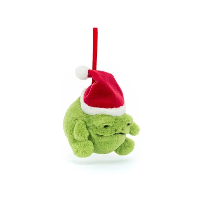 Afbeelding van Jellycat kersthanger ricky rain frog 8 cm