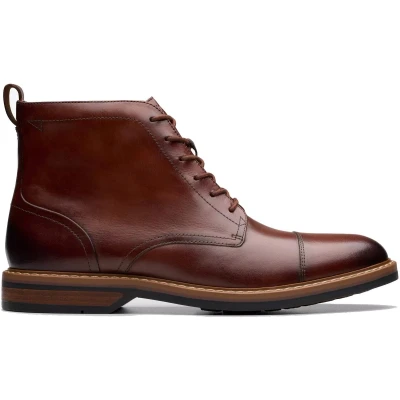 Afbeelding van Clarks Aldwin Cap heren laars bruin maat 46 (EU) 11 (UK)