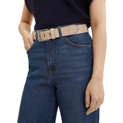 Afbeelding van TOM Tailor LUCY Riem, Dames, Maat: 95, Taupe