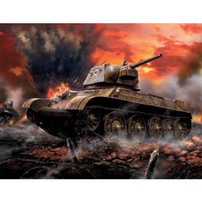 Afbeelding van Zvezda Soviet Medium Tank T 34 76 Mod.1942 (Zve6159) modelbouwsets, hobbybouwspeelgoed voor kinderen, modelverf en accessoires