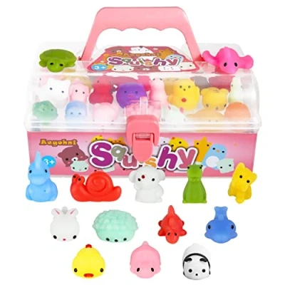 Afbeelding van Aeyohni Squeeze Toys Squishy speelgoed 50 stuks voor kinderfeest favoriete geschenken paaseieren vulpen Kerstmis cadeau klaslokaal prijzen verjaardagscadeau stress verminderen