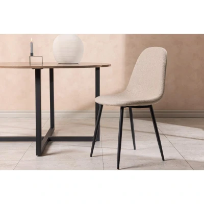 Afbeelding van Svea Selo eetkamerstoel Boucle beige