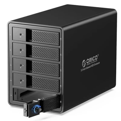 Afbeelding van ORICO 3,5 inch 5 bay aluminiumlegering USB3.0 harde schijf behuizing