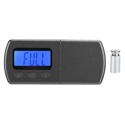 Afbeelding van digitale platenspeler stylus, compacte stylus Krachtschaalmeter met kalibratiegewicht LCD display, krachtvolgschaal Phono cartridge Manometer Toonarm Weegschaal Opname