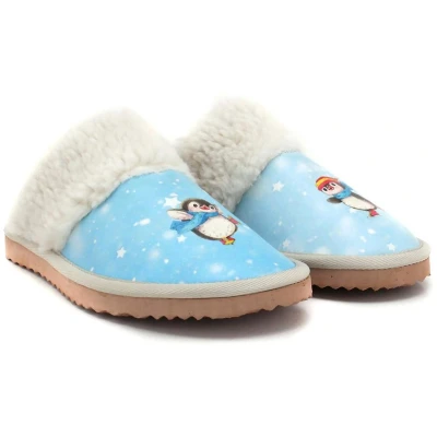 Afbeelding van Goby Penguin Bliss Dames Sloffen Vegan Leer Handgemaakt Maat 40