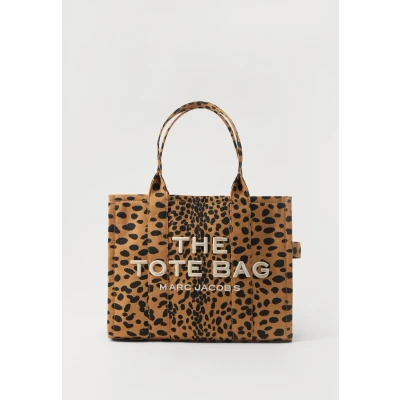Afbeelding van Marc Jacobs dames The Large Tote schoudertas van canvas met panterprint