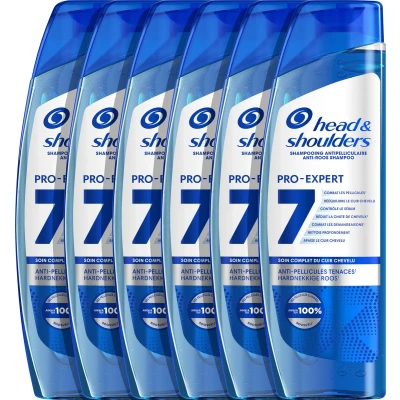 Afbeelding van 6x Head &amp; Shoulders Shampoo Pro Expert 7 Hardnekkige Roos 250 ml