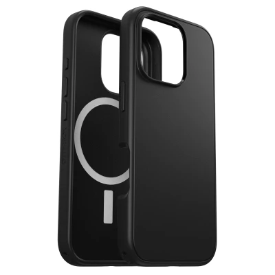 Afbeelding van OtterBox Symmetry Hoesje Geschikt voor Apple iPhone 16 Pro Back Cover met Magneet Compatibel MagSafe Duurzaam Zwart
