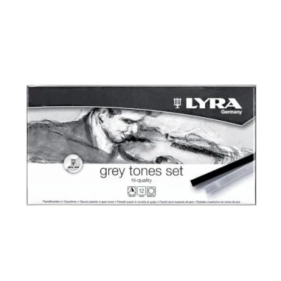 Afbeelding van Lyra 5641122 Grey Tones pastelkrijt, grijs, 17,4 x 9,0 2,0 cm