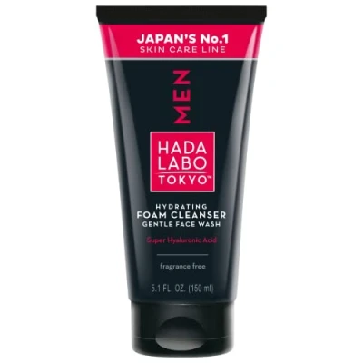Afbeelding van Hada Labo Tokyo Men Face Wash Gezichtsreinigingsschuim, gezichtsreiniging met hyaluronzuur, 2 soorten hyaluron voor een betere gezichtsverzorging