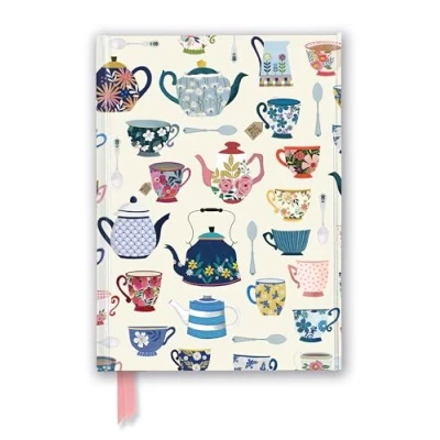 Afbeelding van Georgia Breeze: Teapots (Foiled Journal): Unser hochwertiges, liniertes Blankbook mit festem, künstlerisch geprägtem Einband und Magnetverschluss