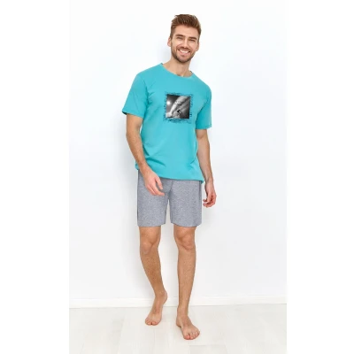 Afbeelding van Taro Short Pyjama Nigel 100% Katoen. Maat XXL.